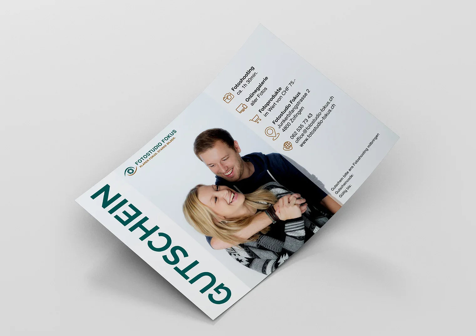 Outdoor Fotoshooting Gutschein als Geschenk – Shooting in der Natur Beispiel